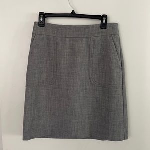 Loft Grey A-Line Skirt